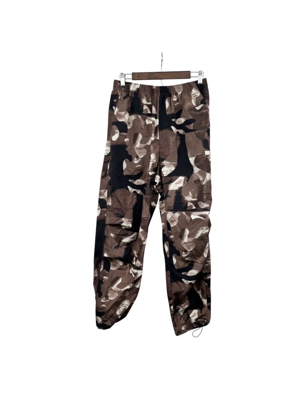 DSG Womens Windbreak Pants Brown/Multi Print Size Medium Pockets